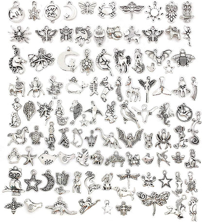 Wholesale Bulk Charms Tibetan Silver Alloy Small Pendant Bracelet Charms Necklace Pendant Handmade DIY Jewelry Tibetan Silver Accessories