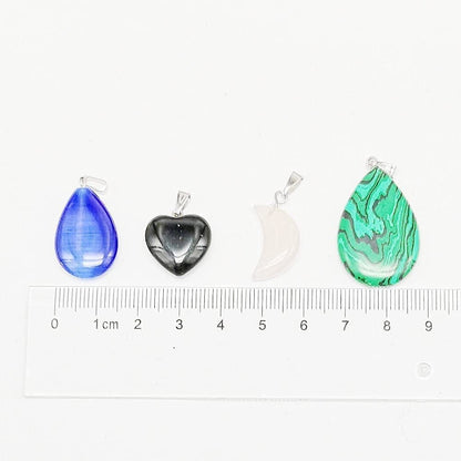 Wholesale Lots Mix Random 40Pcs Artificial Glass Stone like Pendants Charms Crystal Stone Beads Bracelet Necklace Charm