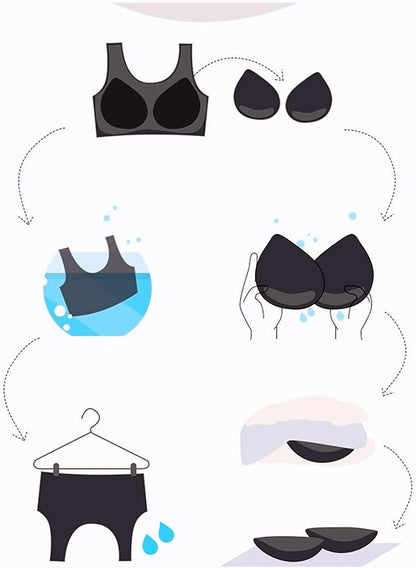 Wide Straps Wireless Bras for Women Thin Soft Pullover Seamless Back Smoothing Lounge Sleep Removable Pads Yoga