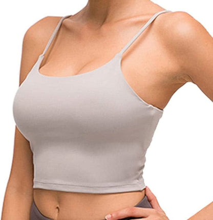 Willit Women'S Padded Sports Bra Yoga Fitness Workout Running Shirts Athletic Bra Top Gray Lilac / Small