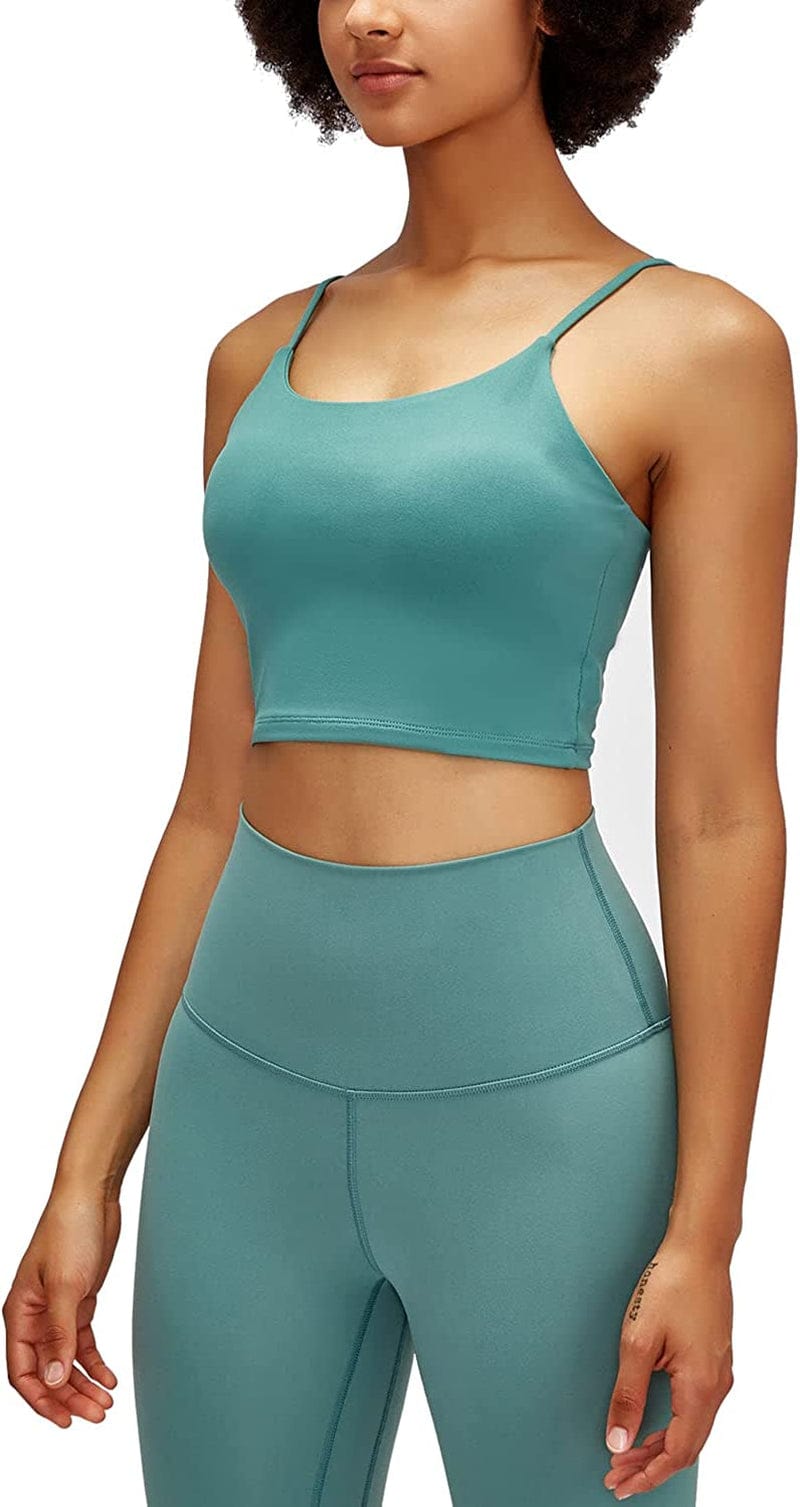 Willit Women'S Padded Sports Bra Yoga Fitness Workout Running Shirts Athletic Bra Top