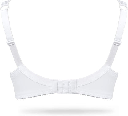 Wingslove Women'S Floral Lace Bra Full Coverage Underwire Unlined Soft Bra Light Weight
