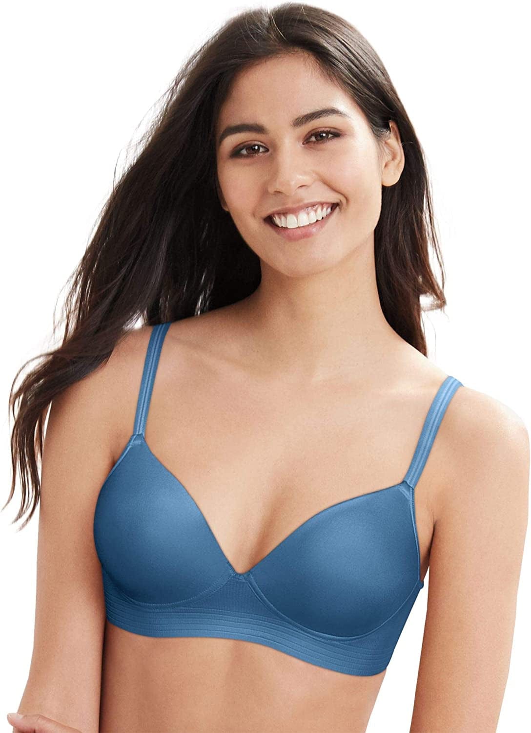 Wireless Bra, Full-Coverage No-Dig Bra, Our Best T-Shirt Bra, Convertible Wirefree Bra with Foam Cups Magical Blue / Medium