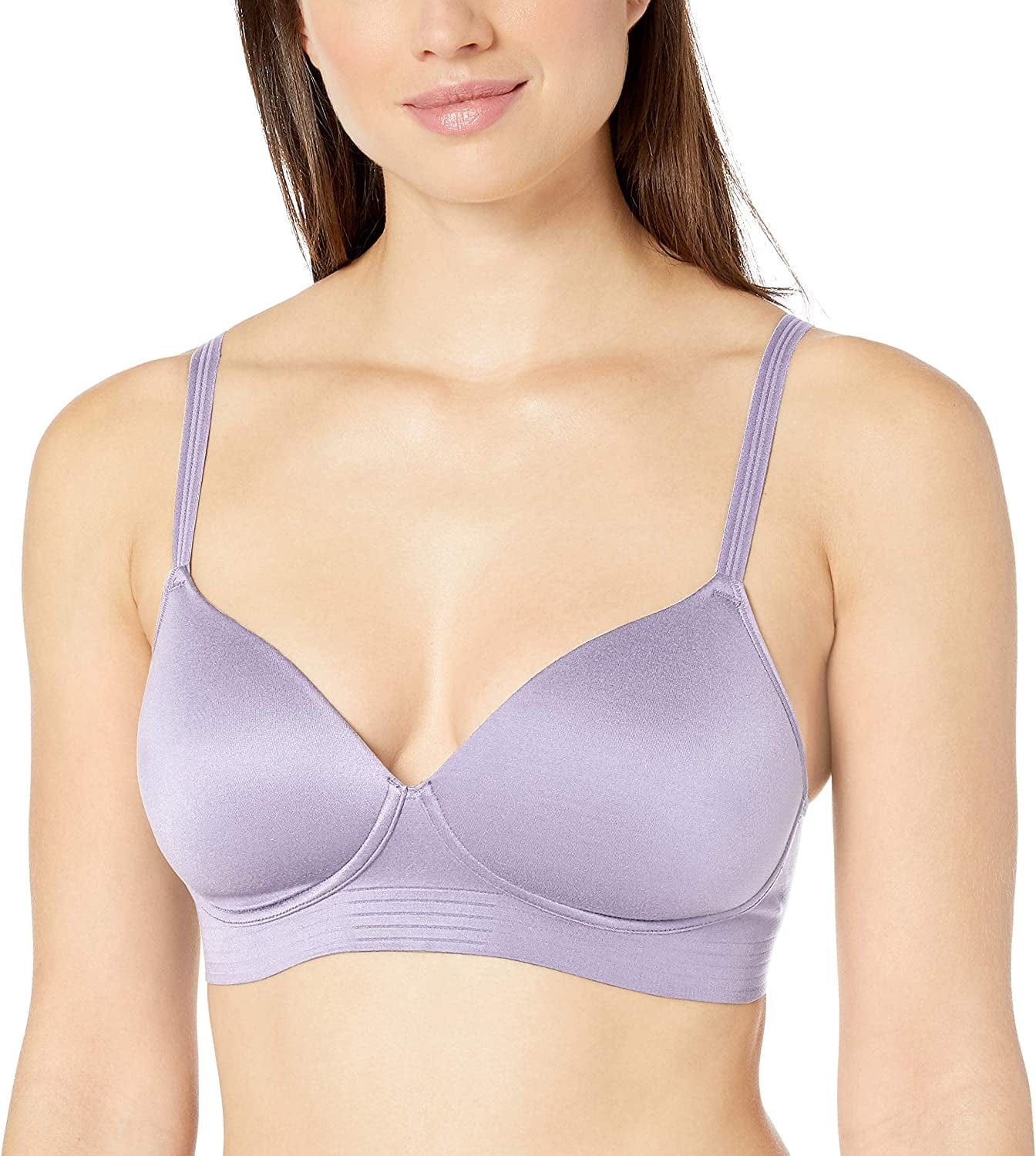 Wireless Bra, Full-Coverage No-Dig Bra, Our Best T-Shirt Bra, Convertible Wirefree Bra with Foam Cups Misty Lilac / X-Small