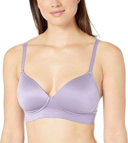 Wireless Bra, Full-Coverage No-Dig Bra, Our Best T-Shirt Bra, Convertible Wirefree Bra with Foam Cups Misty Lilac / X-Small