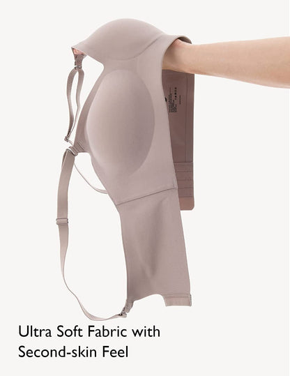 Wireless Bra Seamless Bra for Women Ultra Comfort Bra V Neck Adjustable Invisible Bralette YN25