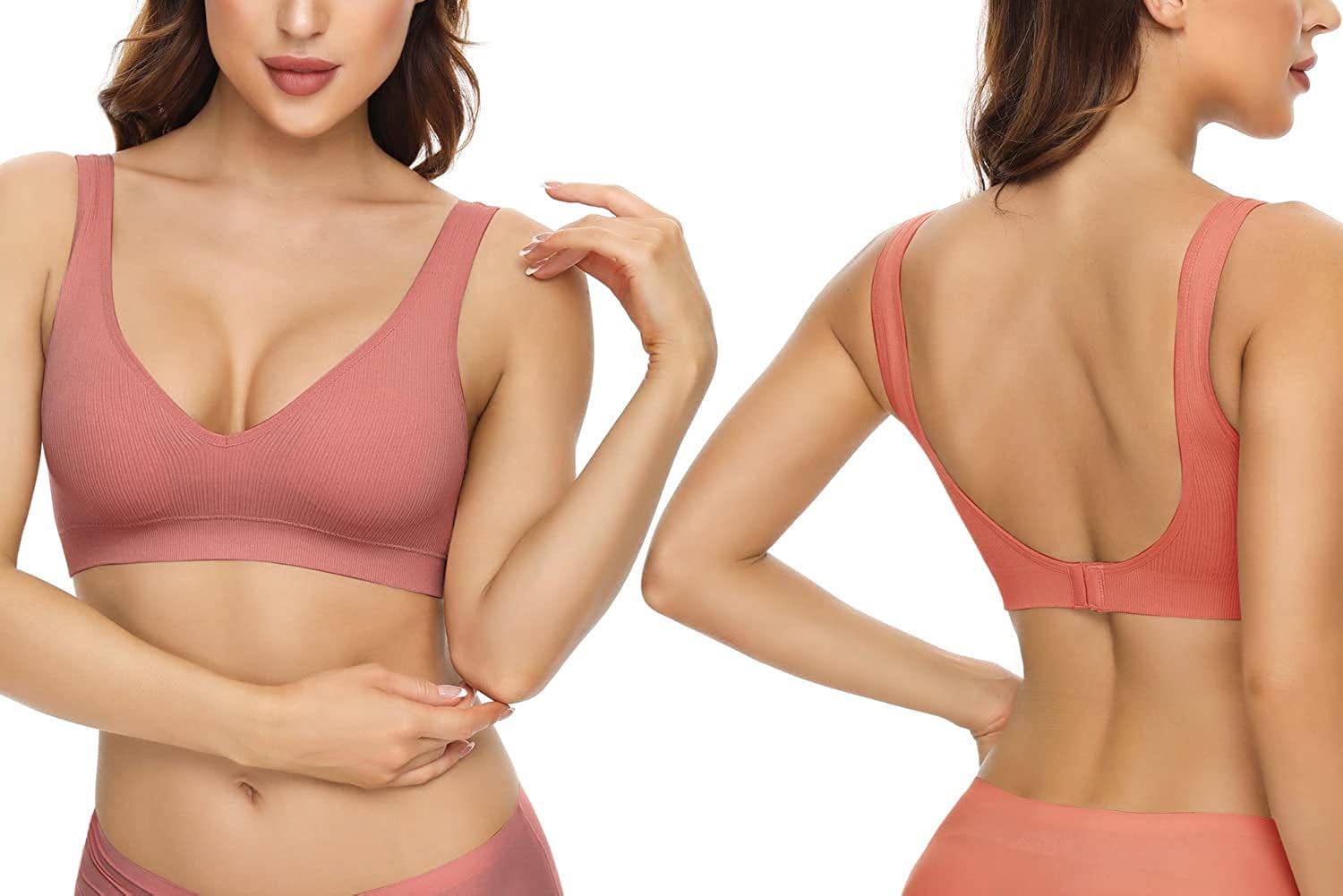 Wireless Bras No Underwire Cami Bras Seamless Wirefree Girls Bras with Removable Pads