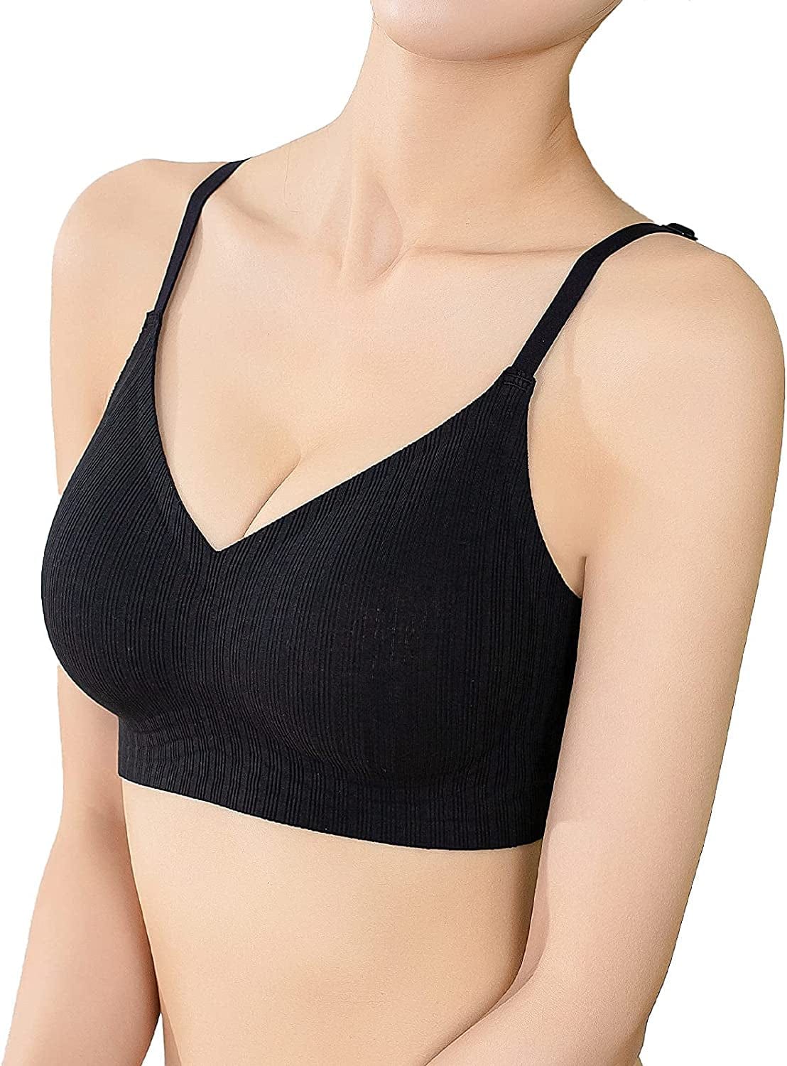 Wireless Push up Bra for Women Silicone Soft Support Seamless Adjustable Comfortable Wire Free Bralette