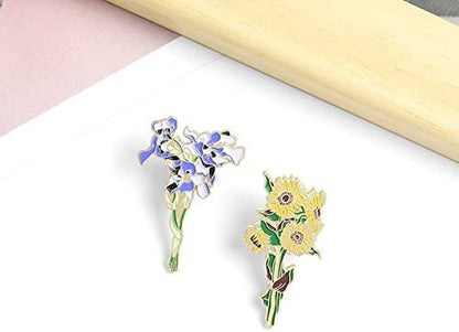 WITHYU Cute Animal, Punk,Art,Science , Animation Enamel Pins, Cartoon Personality Pin Set for Kids, Teens, Women, Badge Decor Pins for Jackets, Lapel, Backpack, Hat