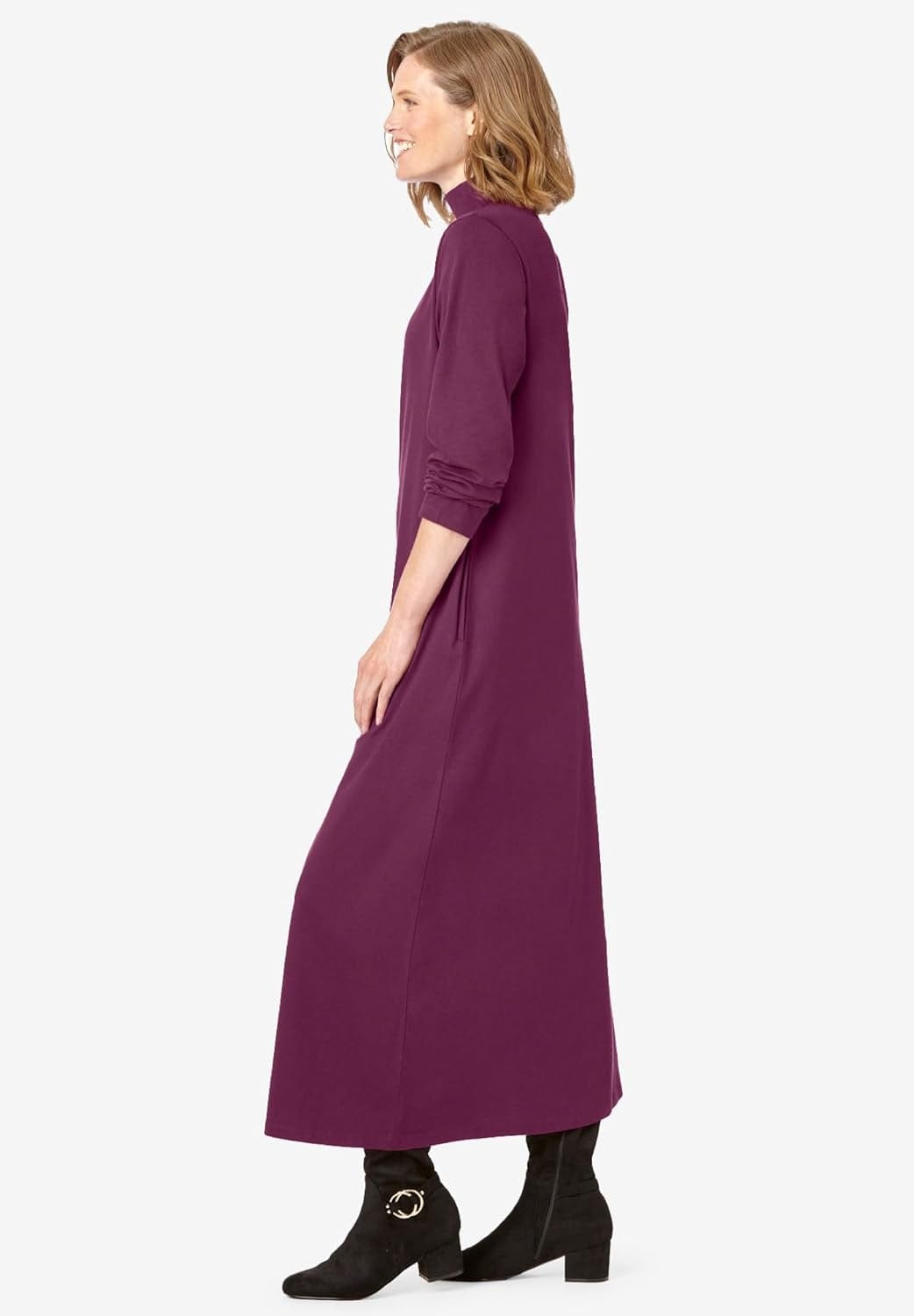Woman within Women'S plus Size Mockneck Dress