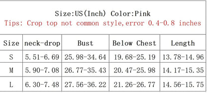 Women Crop Top Cute Tank Shirt Halter Ribbed Cropped Sexy Corset Cami Teen Girl