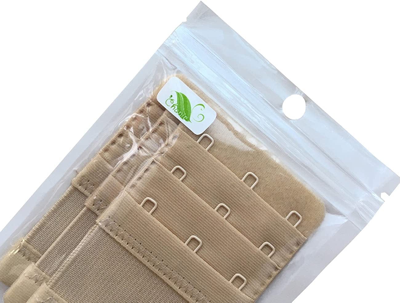 Women Pack of 3 Soft Comfortable 3 Hooks Bra Extender