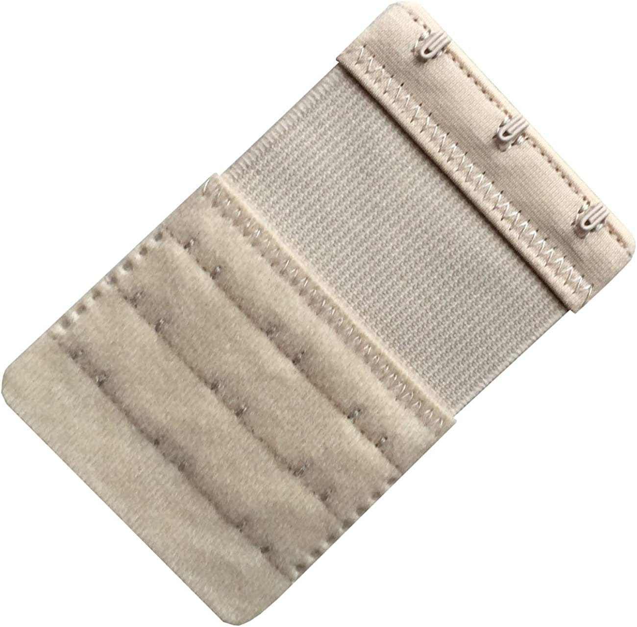 Women Pack of 3 Soft Comfortable 3 Hooks Bra Extender