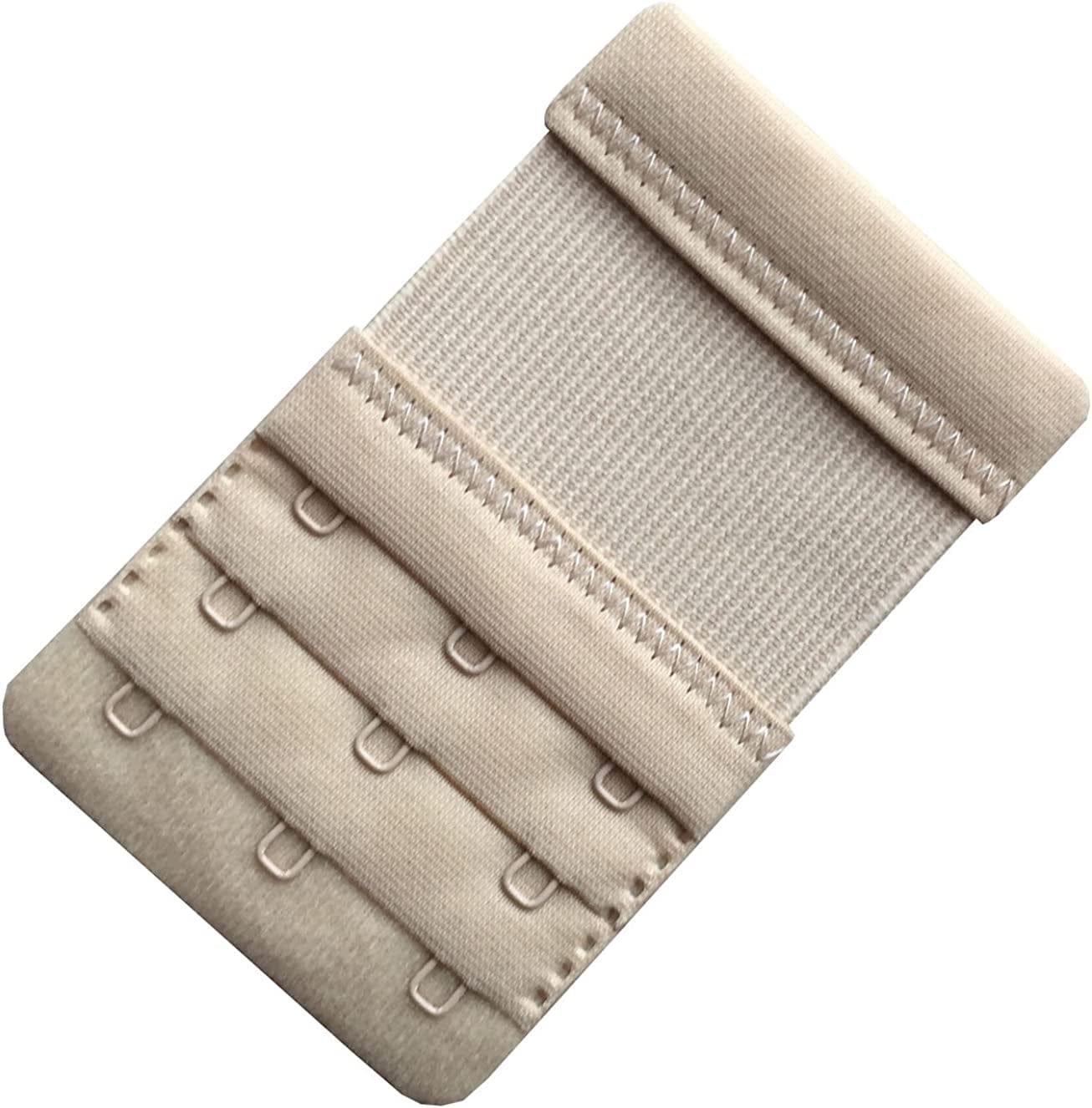 Women Pack of 3 Soft Comfortable 3 Hooks Bra Extender