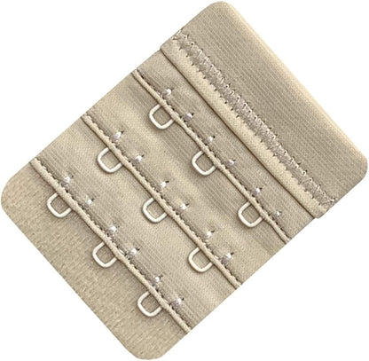 Women Pack of 3 Soft Comfortable 3 Hooks Bra Extender,2.4"X 2.3"