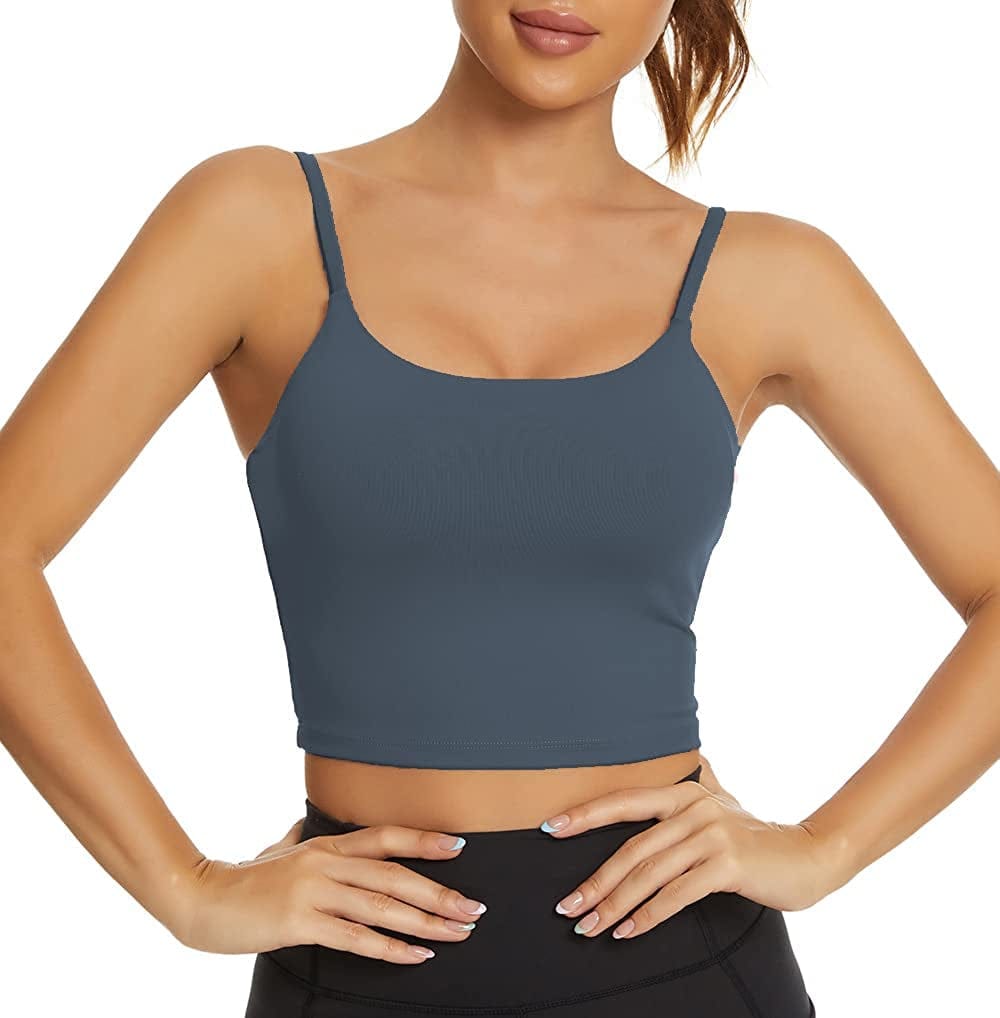 Women Padded Sports Bra Fitness Workout Running Shirts Yoga Tank Top