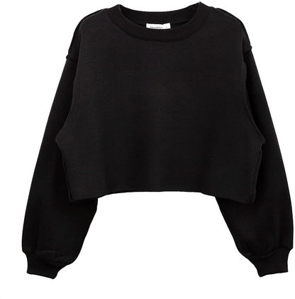 Women Pullover Cropped Hoodies Long Sleeves Sweatshirts Casual Crop Tops for Spring Autumn Winter Apparel & Accessories > Clothing > Activewear Kylie Max   