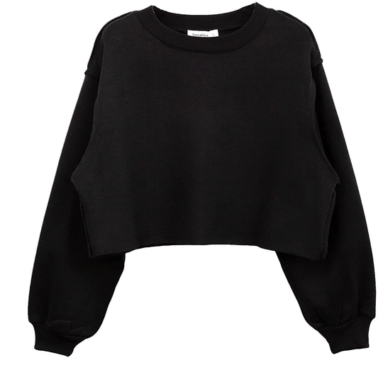 Women Pullover Cropped Hoodies Long Sleeves Sweatshirts Casual Crop Tops for Spring Autumn Winter Apparel & Accessories > Clothing > Activewear Kylie Max   