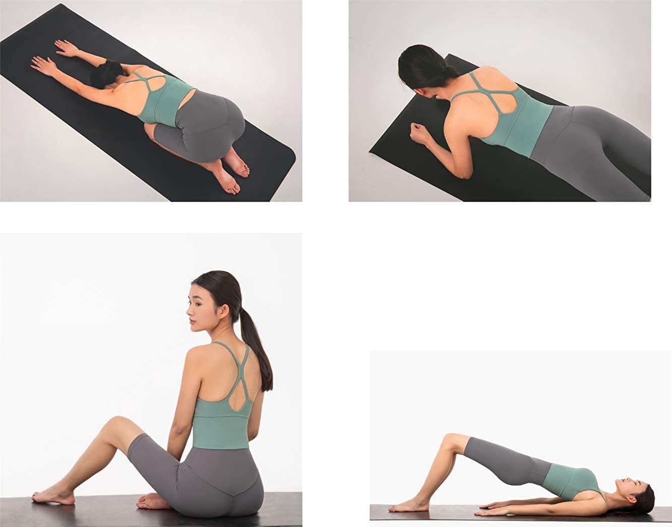 Women Racerback Sports Bras Camisole High Impact Workout Gym Activewear Yoga Tank Top