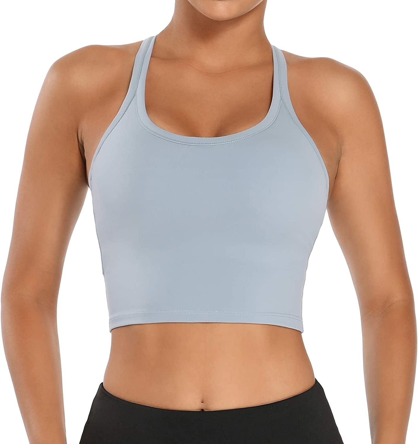 Women Removable Padded Sports Bras Workout Running Yoga Tank Tops