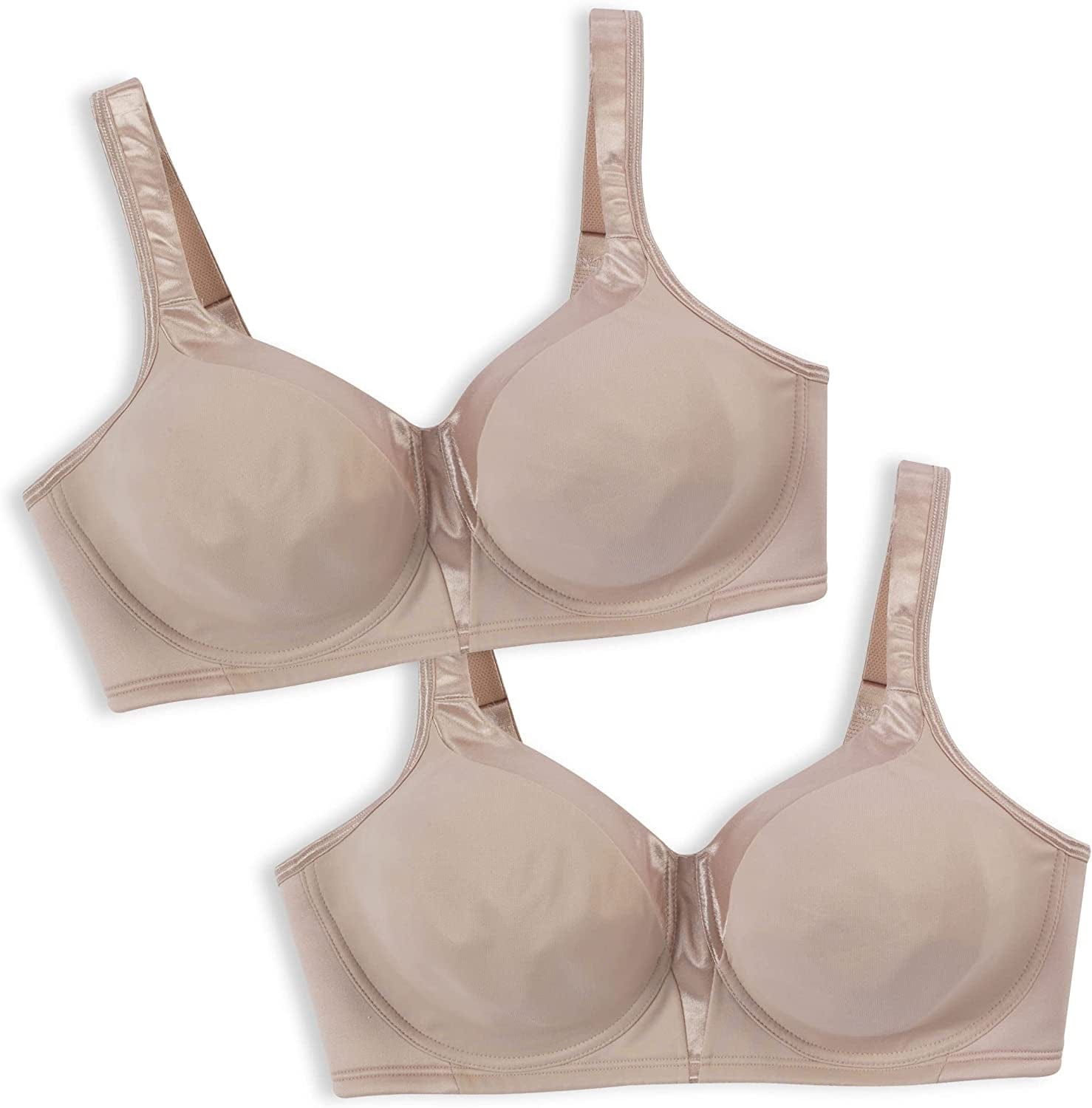 Women'S 18 Hour Silky Soft Smoothing Wireless Bra Us4803 Available with 2-Pack Option