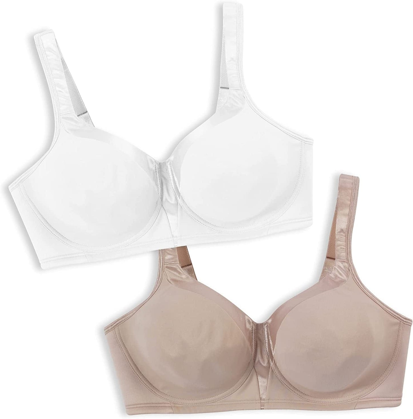 Women'S 18 Hour Silky Soft Smoothing Wireless Bra Us4803 Available with 2-Pack Option