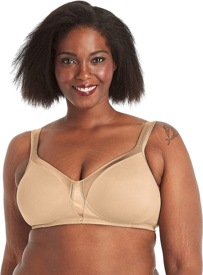 Women'S 18 Hour Silky Soft Smoothing Wireless Bra Us4803 Available with 2-Pack Option
