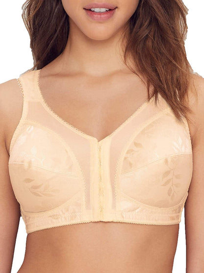 Women'S 18 Hour Wire-Free Bra, Women’S Flex Back Bra, Women’S Front-Close Bra, US4695 Light Beige / 40C