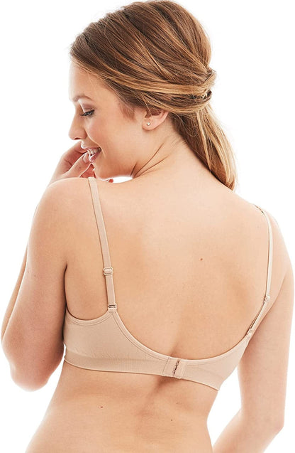 Women’S 4 Pack Demi Padded Bralette Wireless Comfortable Bra