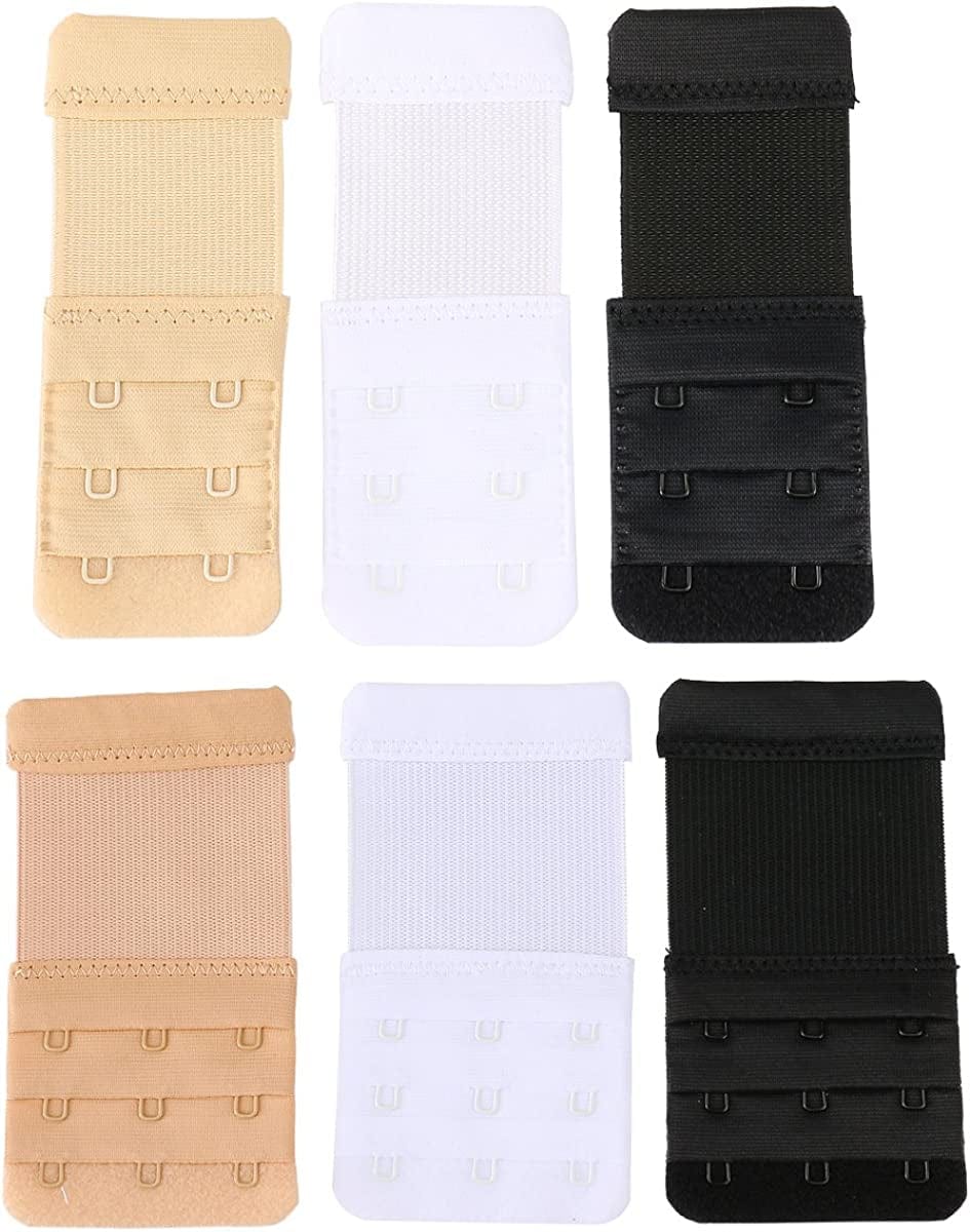 Women'S Assorted Bra Back Strap Extenders with 1 to 3 Hook Optional Combination 3 / One Size