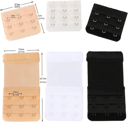 Women'S Assorted Bra Back Strap Extenders with 1 to 3 Hook Optional