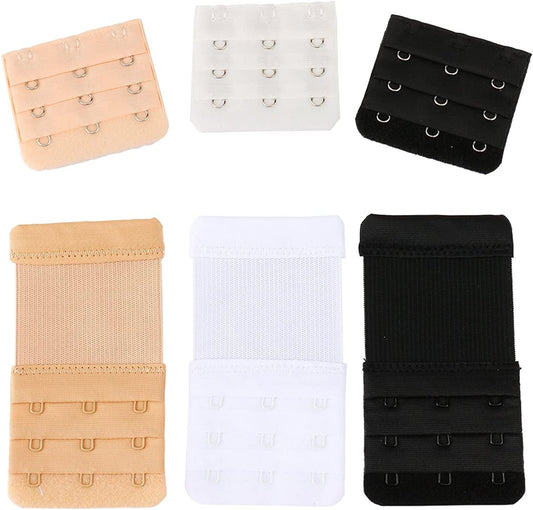 Women'S Assorted Bra Back Strap Extenders with 1 to 3 Hook Optional Combination 4 / One Size