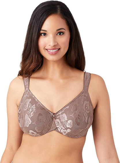 Women'S Awareness Full Figure Underwire Bra Cappuccino / 34DD