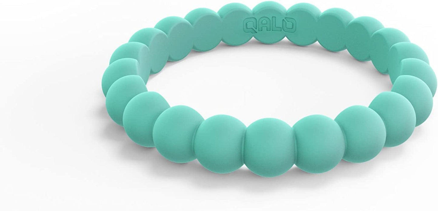 Women'S Bead Stackable Silicone Ring Collection