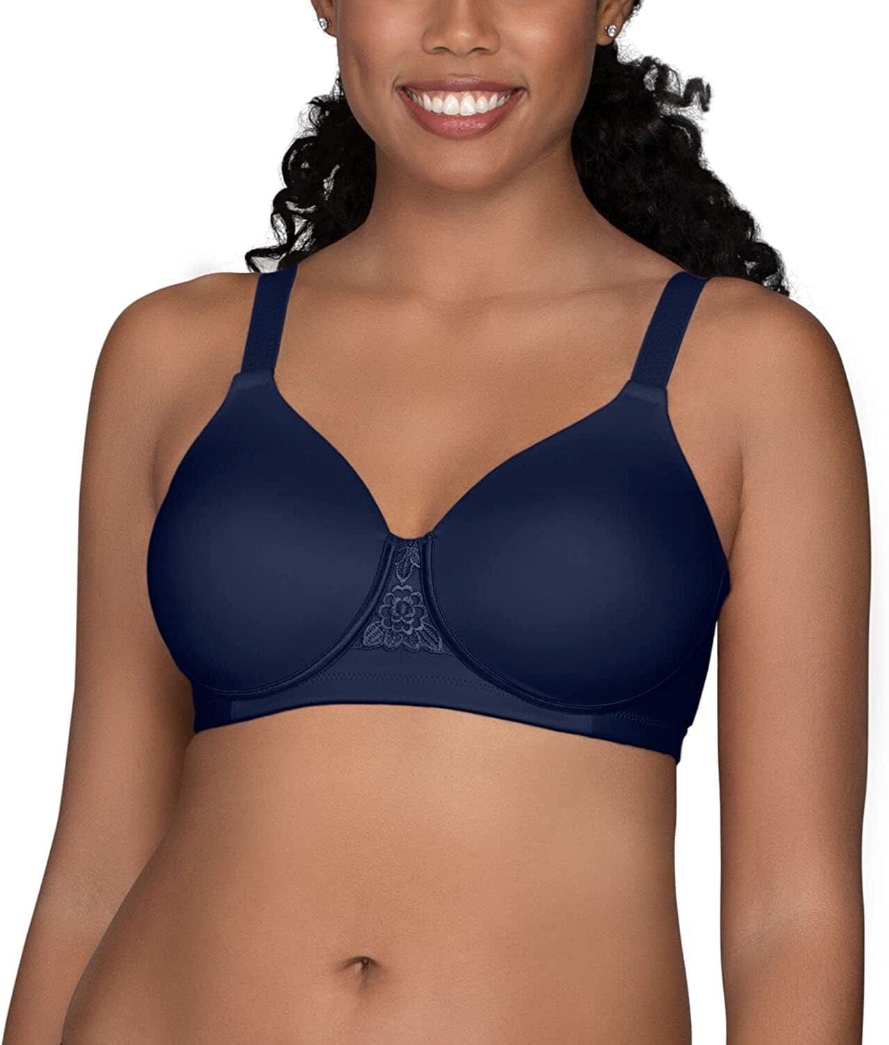 Women'S Beauty Back Full Figure Wirefree Bra Ghost Navy / 44DDD