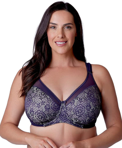 Women'S Beauty Everyday Minimizer Bra Purple (Aubergine) / 34F
