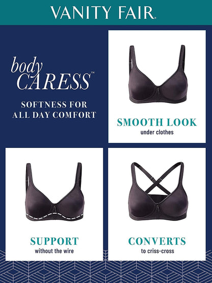 Women'S Body Caress Full Coverage Convertible Bra