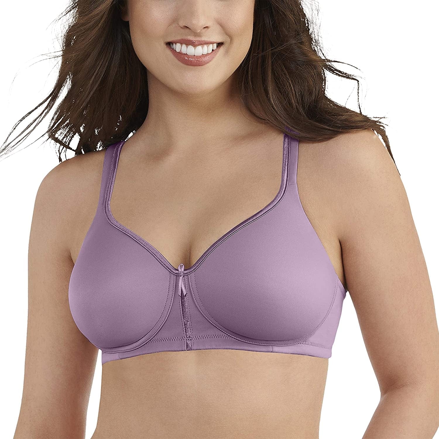 Women'S Body Caress Full Coverage Wirefree Bra 72335 Lilac Breeze / 42C