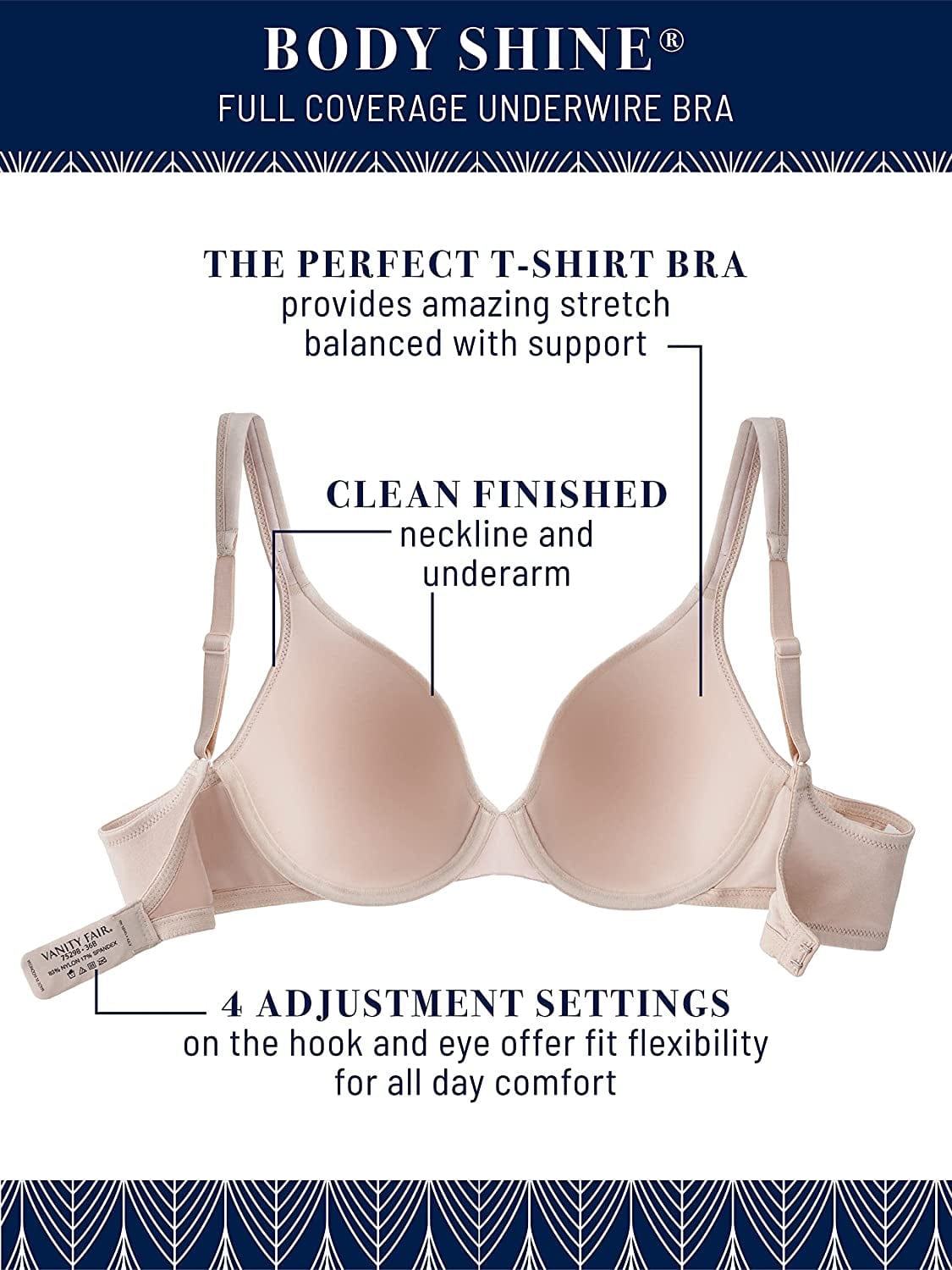 Women'S Body Shine Full Coverage T-Shirt Bra