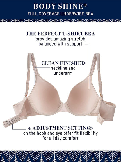 Women'S Body Shine Full Coverage T-Shirt Bra