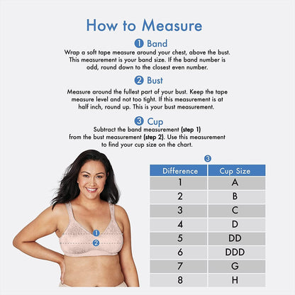 Women'S Bounce Control, Coverage Convertible Wireless T-Shirt, Full-Support Wirefree Bra