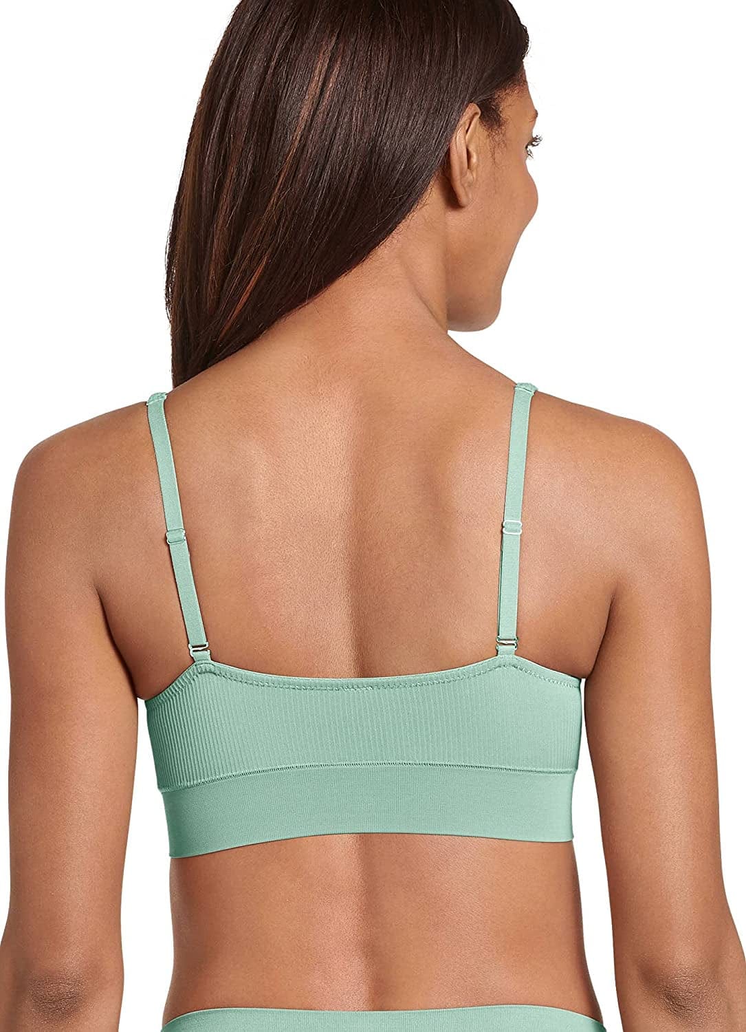 Women'S Bra Ecoseamfree Rib Molded Cup Plunge Bralette