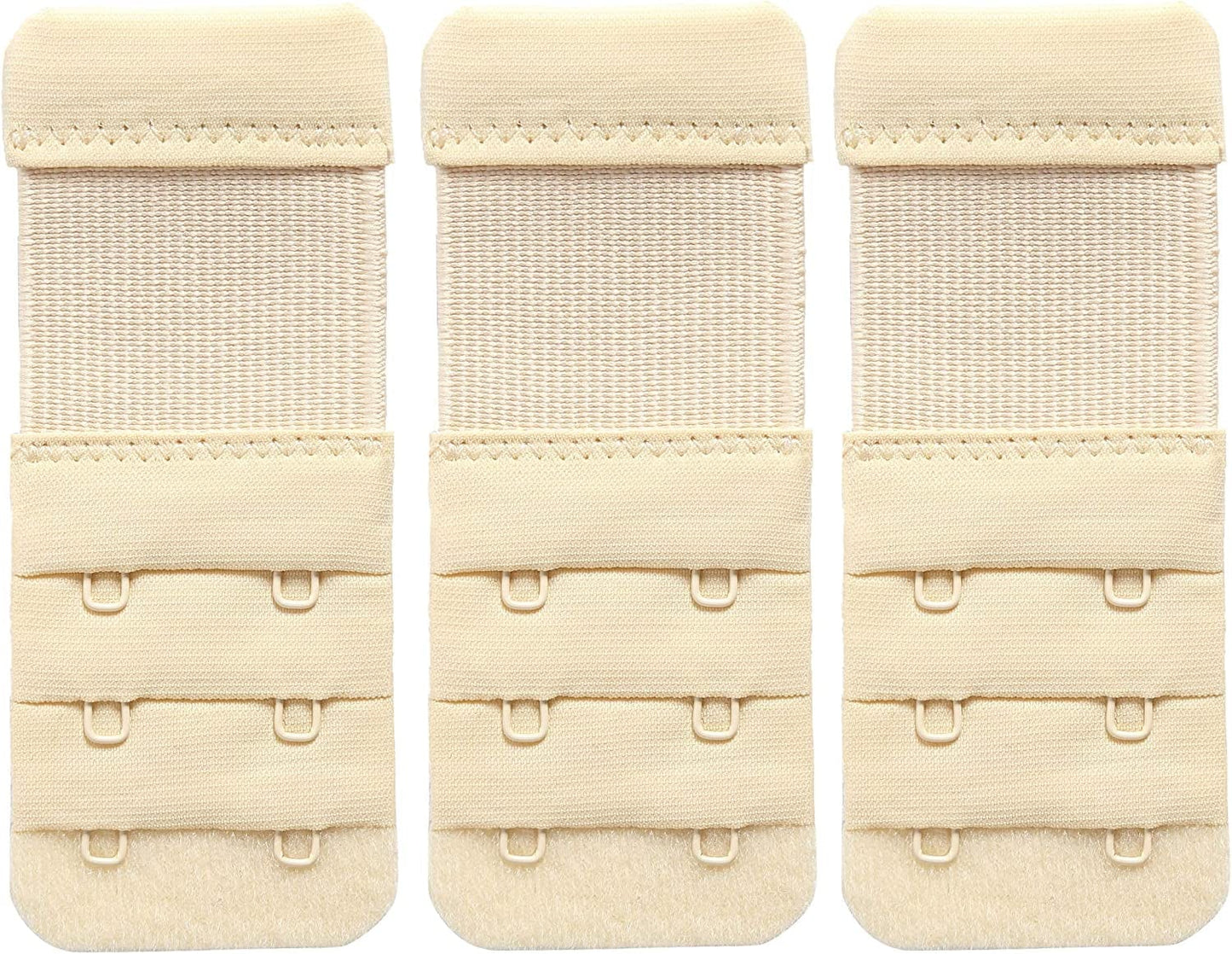 Women'S Bra Extender 3 Hook / 2 Hook Bra Extension Strap Soft and Comfortable Beige,2 Hook 3/4" Hook Spacing