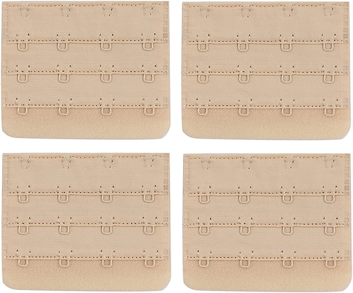 Women'S Bra Extender Bra Band Breathing Room Multi-Size 4 Hooks 3/4 Inch Spacing