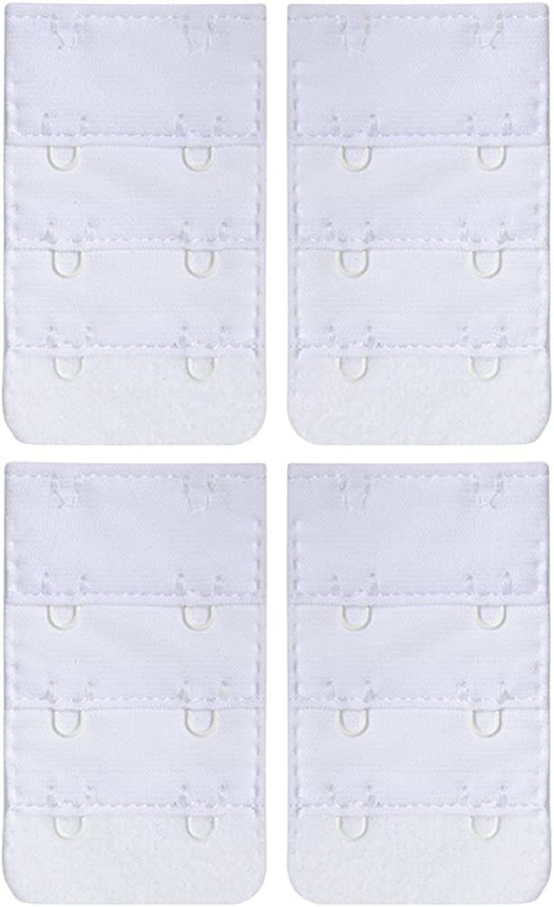Women'S Bra Extender Bra Band Breathing Room Multi-Size White 2 Hooks 3/4 Inch Spacing