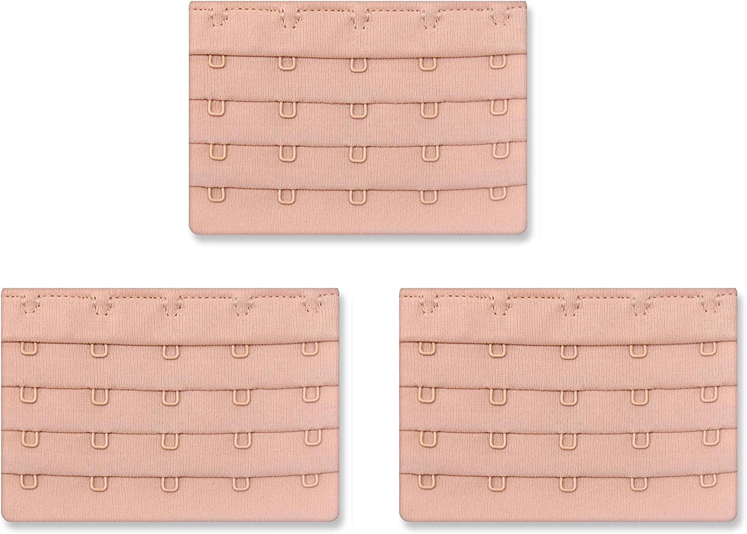 Women'S Bra Extenders 5 Hook for plus Size Bras Extenders Bra Strap Extensions Beige