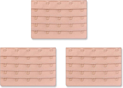 Women'S Bra Extenders 5 Hook for plus Size Bras Extenders Bra Strap Extensions Beige