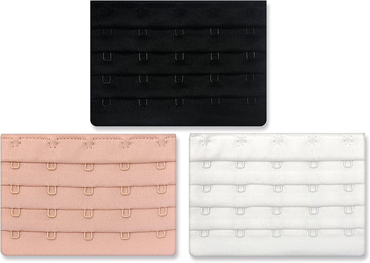 Women'S Bra Extenders 5 Hook for plus Size Bras Extenders Bra Strap Extensions Black,nude,white