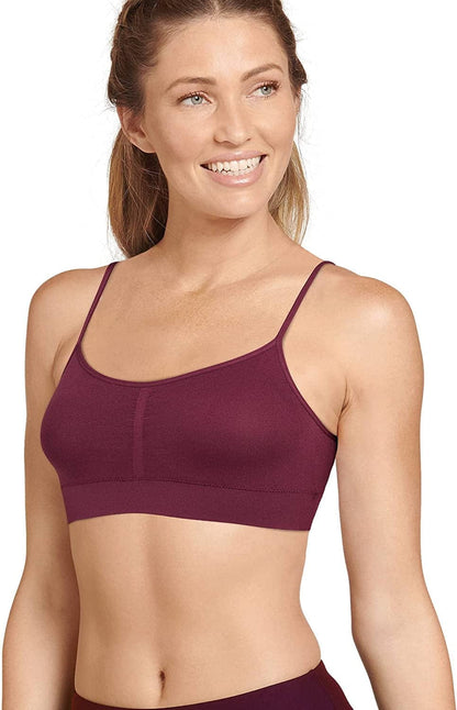 Women'S Bra Modern Micro Seamfree Cami Strap Bralette Black Currant / X-Large