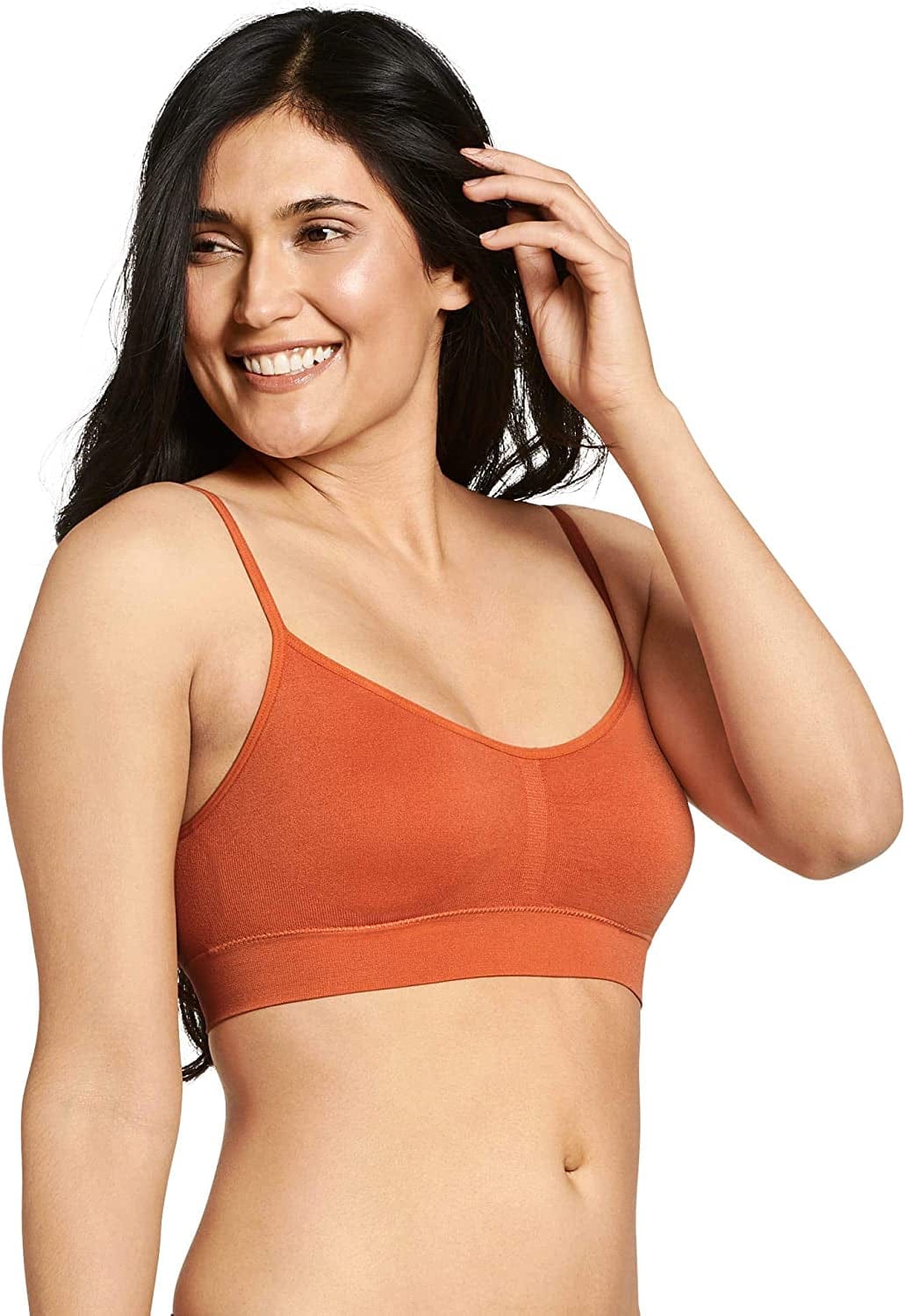 Women'S Bra Modern Micro Seamfree Cami Strap Bralette Canyon Sunset / Large